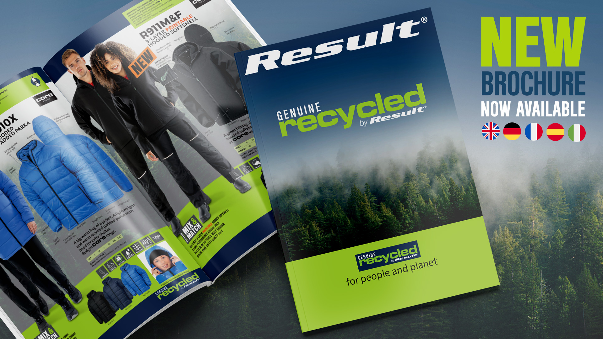 Result recycled new brochure graphic