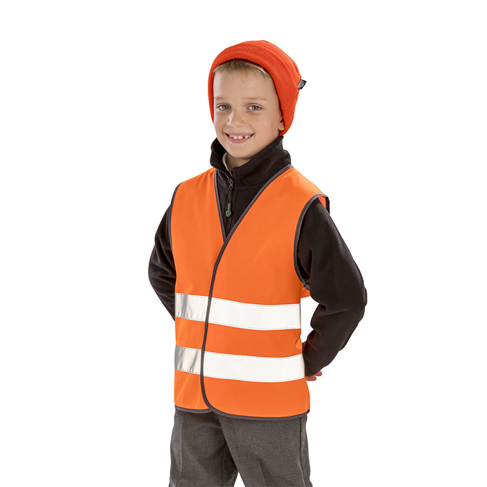 Result Core Junior Kids Hi Vis Safety Vest R200J Childrens Polyester Waistcoat 